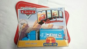 DISNEY PIXAR CARS MINI ADVENTURES GRAY HAULER THE KING #43 PISTON CUP RARE - Picture 1 of 2