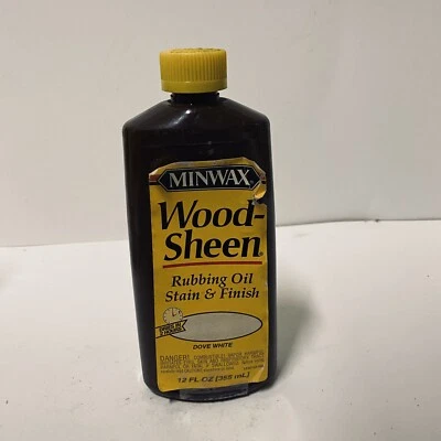 Minwax Madera Brillo Frotar Aceite Mancha Acabado Paloma Blanco Superior Amarilla Foto 1 de 4