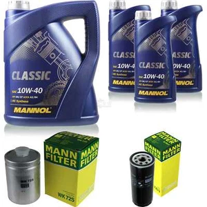 Engine oil 8L MANNOL Classic 10W-40 + MANN FILTER filter Audi A6 4B C5 - Picture 1 of 11