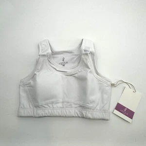 Lottie Be Active White Nursing Sports Bra Breastfeeding Activewear Size Medium - Picture 1 of 11