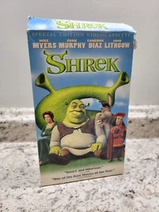 VHS Shrek Special Edition Ogre 2001 Tape Mike Myers Eddie Murphy Cameron Diaz - Picture 1 of 5