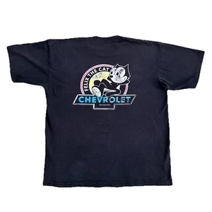 Vintage Chevrolet Felix The Cat T Shirt Men’s Size 2XL Black - Picture 1 of 8