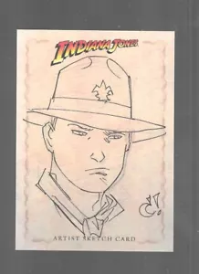Tarjeta de boceto Indiana Jones 2008 Heritage Craig Rousseau - River Phoenix Indy enojado - Imagen 1 de 2