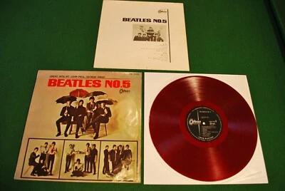 Beatles No.5 Japan LP 1.st press 1965 red vinyl Odeon OR-7103 - Bild 1 von 4