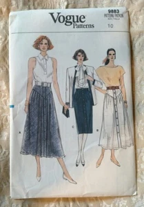 Vintage 1987 Vogue Rock Muster 9883 Größe 10 - Bild 1 von 2