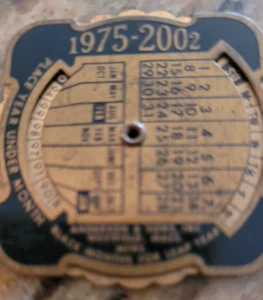 Vintage - The Rosicrucian Science Museum 1975- 2002 Brass Calendar - Picture 1 of 3