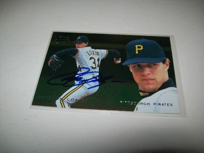 1995 FLEER FLAIR ESTEBAN LOAIZA AUTOGRAPH SIGNED AUTO #403 PITTSBURGH PIRATES - Image 1 of 2