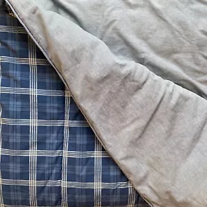 Raro piumino vintage RALPH LAUREN Sweetwater Americana doppio blu a quadri - Foto 1 di 7