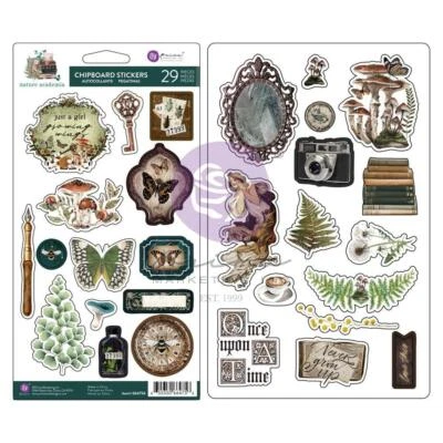 Prima Nature Academia Chipboard Stickers   - image 1 of 4