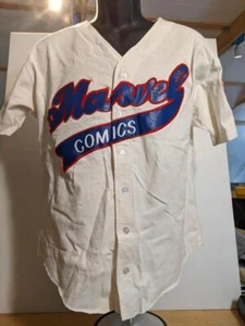 Marvel Comic Button down Diamond Comic Distribution Size M short sleeve Baseba - Picture 1 of 6
