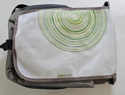 Microsoft Xbox 360 Backpack Laptop Carry Case Grey White - Image 1 of 4