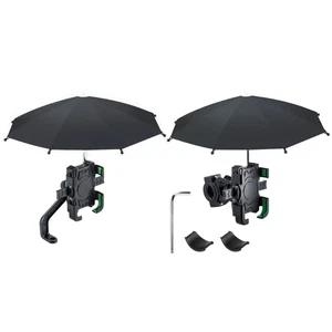 Mini Umbrella Phone Holder Sunshade Bike Decoration Mirror Mounted PhoneStand - Afbeelding 1 van 9