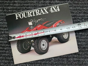 1986 HONDA  350  FOURTRAX 4 x 4  ORIGINAL SALES BROCHURE 4 Wheeler - Picture 1 of 4