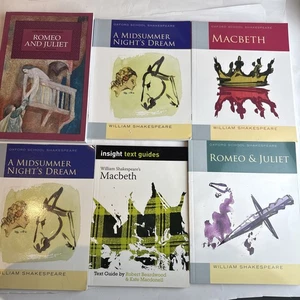 6 libros Oxford School Shakespeare Macbeth Romeo & Juliet Midsummer Night’s Dream - Imagen 1 de 10