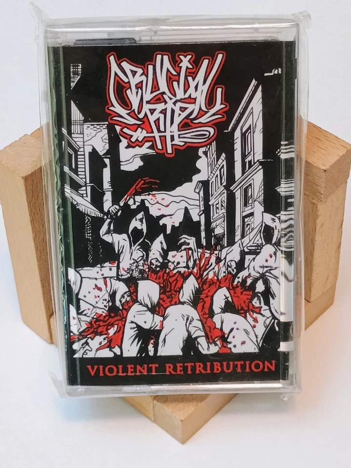 Crucial RIP - Violent Retribution Cassette - Hand Numbered - Image 1 of 4