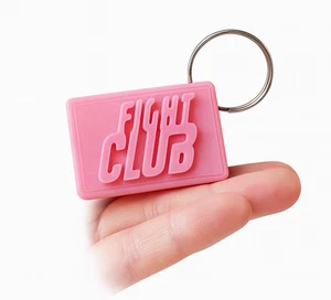 Fight Club Film Movie Pink Bar Soap Style Keyring – 3D Printed Gift - Picture 1 of 1