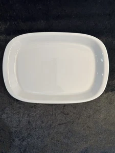 Denby White Platter Rectangle Small 7”x 10” Appx. 1”H Simplicity Elegant - Foto 1 di 5