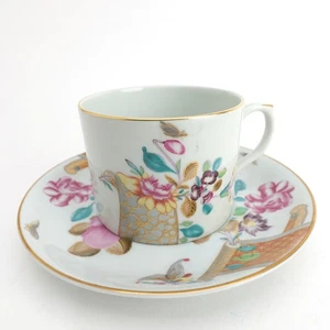 Taza y platillo(s) de porcelana Lowesoft Rose de Mottahedeh EXCELENTE - Imagen 1 de 6