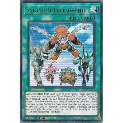 L5DD-ENY05 Synchro Fellowship : Ultra Rare Card : 1st Edition YuGiOh TCG - Image 1 of 2