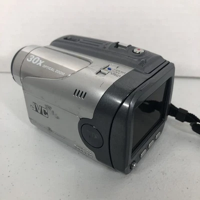 JVC GR-DA30U MiniDV Camcorder – 30x Optical Zoom – Sliding LCD – UNTESTED - Image 1 of 4