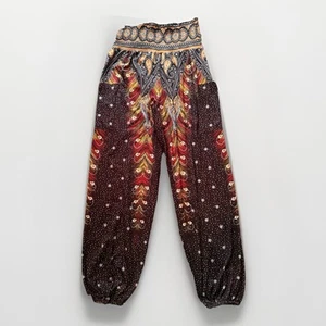 QIANXIZHAN Women's Harem Pants High Waist Yoga Boho Trousers with Pockets Small - Picture 1 of 15