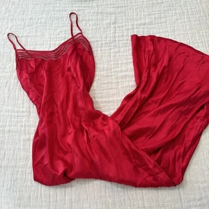 Maxi Vestido sin Mangas Victoria's Secret 100% Seda Rojo Lencería Mujer Talla Mediana Y2K - Imagen 1 de 10