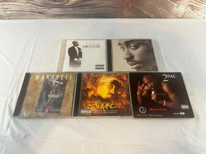 Vtg Tupac Shakur CDs All Eyez on Me Pac’s Life Makaveli Resurrection Rap Music - Imagen 1 de 9