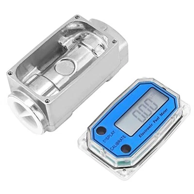 Electronic Digital Flowmeter Liquid Water for Turbine Flow Meter Fuel Oil Flowme - Image 1 of 4
