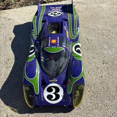 1/18 AUTOart Porsche 917 Long Tail Le Mans 1970 #3 Blue Green w/ Box Model Car - Image 1 of 4