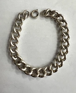 PULSERA VINTAGE BORDILLO PLATA ESTERLINA 7" - Imagen 1 de 4