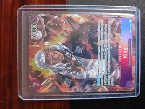 One Piece TCG OP01-096 SR King Alt Art English NM Romance Dawn - Bild 1 von 2