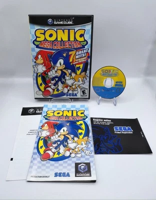Sonic Mega Collection Nintendo Gamecube Complete CIB 2002 black label - Image 1 of 4