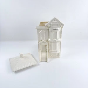 Vintage Keller Williams Keramik Victorian House Keksdose Stogner handbemalt - Bild 1 von 12