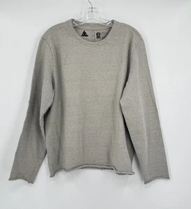 Maglione pullover manica lunga girocollo grigio cotone riciclato Osklen taglia M - Foto 1 di 2