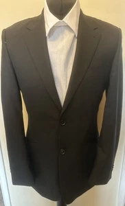 Mens youth Simon Carter London Suit Jacket Blazer Black Size 35S VGC Wedding - Picture 1 of 20