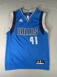 Adidas Dallas Mavericks #41 Nowitzki Jersey kids Small - Picture 1 of 11