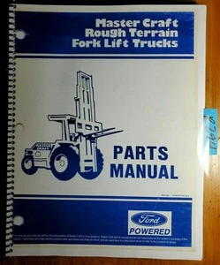 Ford Master Craft Rough Terrain Fork Lift Parts List Manual PM-104F 10/86 - Picture 1 of 12
