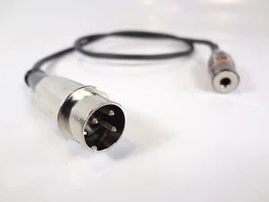 Clairmont Cable Vintage German Radio Grundig 3-pin DIN 3.5mm 1/8" AUX Adapter - Picture 1 of 3
