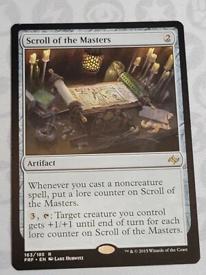C4581 MAGIC MTG FATE REFORGED SCROLL OF THE MASTERS #163 NM RARE - Image 1 of 4