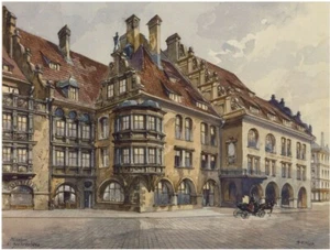 Adolf Hitler : Munich Royal Hofbräuhaus : Archival Quality Art Print - Picture 1 of 2