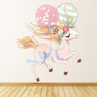 Belle licorne Ballons de fleurs Sticker Muraux WS-46478