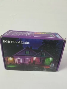 60W 2-Pack RGB Flood Light Spotlights Garden Stage Party Outdoor Lamp - Picture 1 of 8