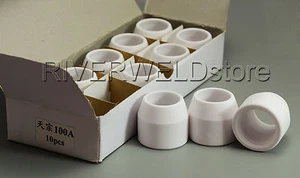 TZ-100 80Amp 100Amp 120Amp Plasma Cutting Torch Shield Cups 10pk - Picture 1 of 1