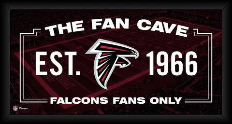 Atlanta Falcons Framed 10" x 20" Fan Cave Collage Cover