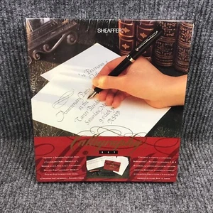 Calligraphy Sheaffer Beginning Calligrapher Set 2 Pens- Pad-Instruction Book NEW - Picture 1 of 10