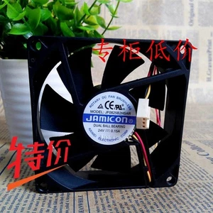  JAMICON JF0825B2HSAR 80*80*25mm DC 24V 0.15A 3 Pin Server Square Cooling Fan - Picture 1 of 4