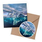 1 x Greeting Card & 10cm Sticker Set - Incredible Iceberg Ocean Sea Ice #21711