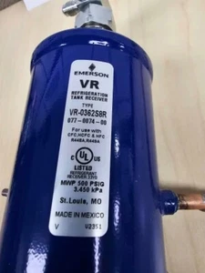 Emerson Refrigeration Tank Receiver, Type VR-0362S8R, 077-0074-00, UL Listed - Picture 1 of 5