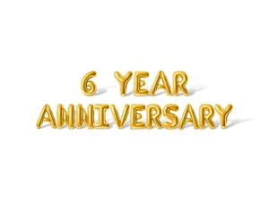 6 YEAR ANNIVERSARY Letter Balloon Banner - 6th Anniversary Party Decorations - Picture 1 of 55