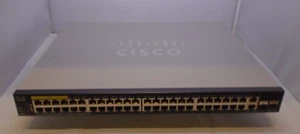 CONMUTADOR ADMINISTRADO APILABLE CISCO SG350X-48P, 48 PUERTOS GIGABIT PoE - Imagen 1 de 3